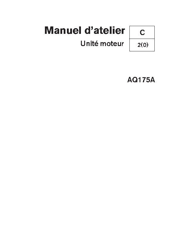 7740150 M.ATELIER AQ175A Unité Moteur